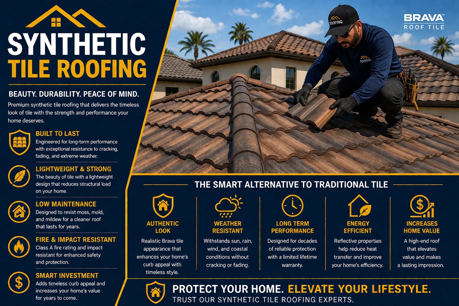Synthetic Tile Roofing Vernon
